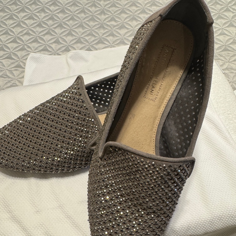 Antonio Melani Rhinestone Embellished Loafers